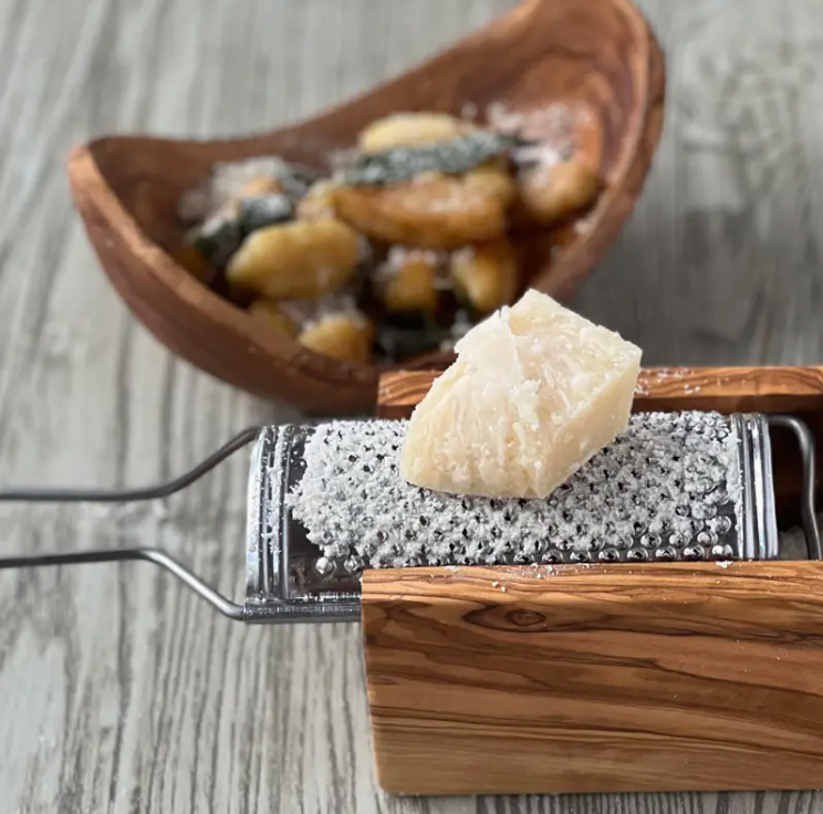 Italian Olivewood Box Cheese Grater